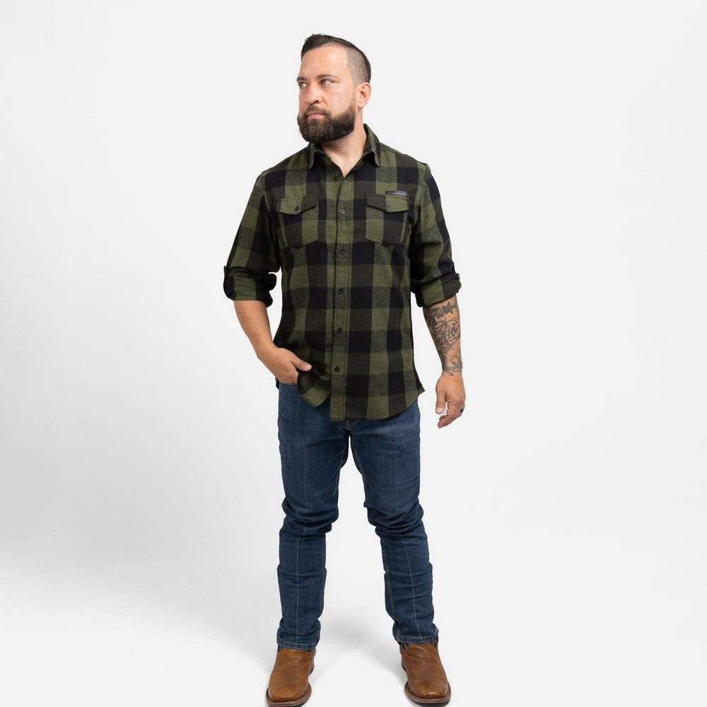 Green Plaid Flannel