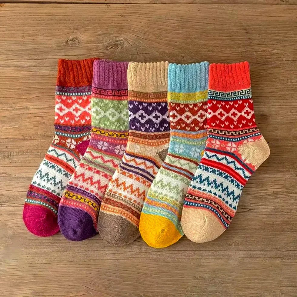 Kuschelsocken-Packung – 5 Paar in verschiedenen Farben