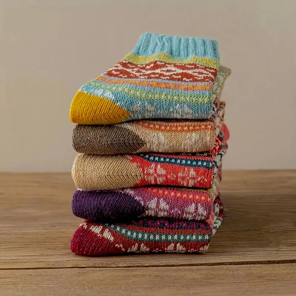 Kuschelsocken-Packung – 5 Paar in verschiedenen Farben